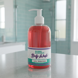 Gel de Ducha BUBBS DRIZZLE con Aroma a Sandía Jugosa, 355 ml, Jabón Corporal Refrescante con Aroma a Jazmín, Leche de Rosas y Hierbas, Hidratante y Blanqueador Diario - Product Image 3