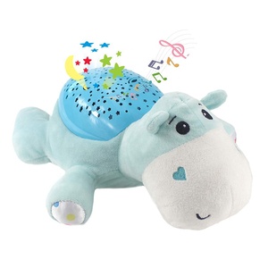Juguete relajante de peluche para bebé, juguete relajante para ayudar a dormir, lámpara de noche, proyector, animal de peluche con luz y música para dormir - Product Image 1