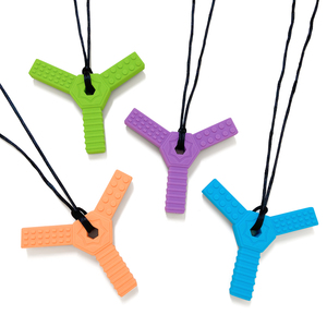 Collares de silicona sensoriales con cadena de cuerda al por mayor para niños con necesidades de morder, para la dentición, TDAH y autismo - Product Image 2