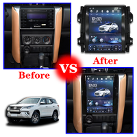 12.1 pouces Tesla écran Vertical GPS Navigation Android autoradio stéréo avec DSP BT pour Toyota Fortuner 2016-2020 lecteur DVD de voiture