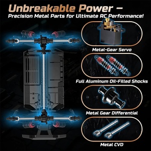 <span class=keywords><strong>รถ</strong></span>บรรทุกมอนสเตอร์ RC ความเร็วสูง 9309E 309E 1:18 ขับเคลื่อน 4 ล้อ มอเตอร์ไร้แปรงถ่าน แบตเตอรี่ 7.4V รีโมท 2.4G แบบสัดส่วน <span class=keywords><strong>รถ</strong></span>ดริฟท์ - Product Image 4