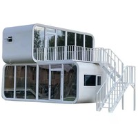 Villa Modulaire de 20 et 40 Pieds, Cabine Mobile Style Apple, Maison Préfabriquée, Bureau, Hôtel, Conteneur Mobile, Cabine de Luxe Type Apple, Maison