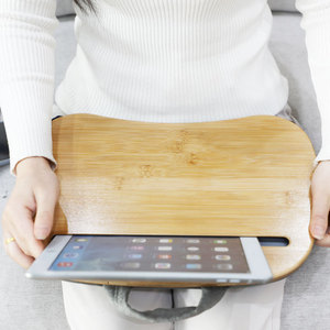 Soporte Portátil para Laptop y Tablet de Bambú Benbu Technology, para Uso en la Cama, Modelo Pequeño MT 3826, Modelo Grande MT 4232 - Product Image 1