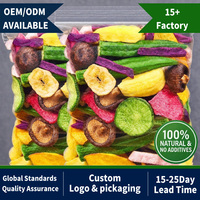 Gedroogde Groenten Bulk OEM Private Label VF Groentechips BRC Gecertificeerd Glutenvrij Natuurlijke Snacks Gedroogd Fruit