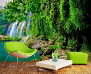 Lakeside gran bosque Natural casa de madera <span class=keywords><strong>papel</strong></span> <span class=keywords><strong>tapiz</strong></span> Peel Stick diseño moderno estilo <span class=keywords><strong>tapiz</strong></span> para dormitorio decoración del hogar Mural - Product Image 4