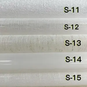 Hot Selling Cheap Price Soft Chiffon Sheer Curtain Fabric Solid Color Voile Fabric For Hotel Rooms