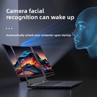 Dreifach-Bildschirm Core I5-12450H Business-Office Faltbares Notebook mit Integrierter Grafik SSD-Speicher für Börsenhandel und Programmierung