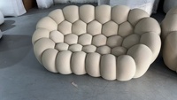 Neue Art Wohnzimmer kreisförmige Möbel moderne gebogene Halbmond form Sofa