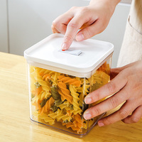 Long garde-manger en plastique Spaghetti pâtes petit déjeuner céréales sec étanche à l'air bocaux de stockage des aliments conteneur bidon ensemble avec couvercle pour la cuisine