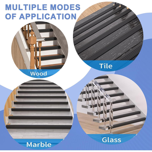 Profilé de nez de marche en PVC durable pour escaliers en bois et stratifiés, bordures de nez de marche en forme de L, protection antidérapante pour marches d'escalier - Product Image 3
