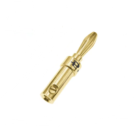 Budweiser 4MM cuivre pur plaqué or fiche banane haut-parleur à câble audio terminal haut-parleur post amplificateur de prise sans soudure