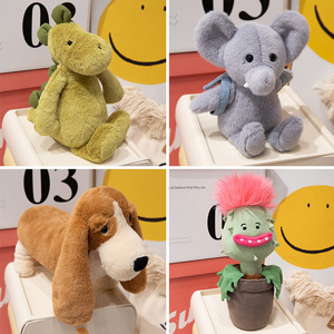 EZBABY Oreiller en peluche personnalisé brodé de fleurs, super doux et câlin, en forme d'éléphant, rembourrage en coton PP, cadeau pour enfants - Product Image 3