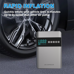 Compressore d'Aria in Plastica per Pneumatici Auto 150 Psi con Display Digitale, Arresto Automatico, Power Bank 6000mAh e Monitoraggio Pressione Pneumatici - Product Image 5