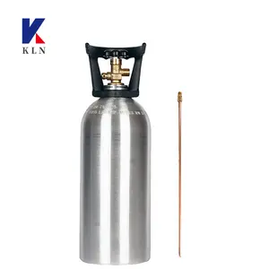 Tangki udara Co2 silinder, 5,5 LB, 5LB, 10lb, 15LB, 20LB, aluminium Co2, tangki makanan untuk DOT karbon dioksida cair, tangki udara tekanan tinggi 1800psi