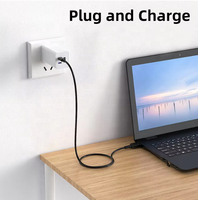 Cable de Carga USB C PD, Adaptador de Corriente Universal Tipo C a CC para Computadoras Portátiles Lenovo, Asus, Dell, Hp, Acer, Samsung, LG