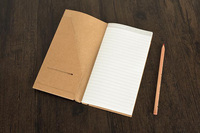 Carpeta de Papel Kraft para viaje, con bolsa de archivo para sobres de tarjetas