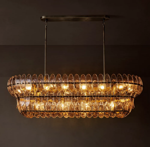 <span class=keywords><strong>Lampadario</strong></span> Industriale Vintage a Due Livelli in Vetro, Lampada a Sospensione Retrò, Grande <span class=keywords><strong>Lampadario</strong></span> per Sala da Pranzo e Isola <span class=keywords><strong>Cucina</strong></span> - Product Image 4