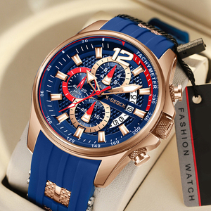 Relojes X-GEQCK <span class=keywords><strong>con</strong></span> Correa de Silicona para Hombre, Relojes de Pulsera Deportivos de Cuarzo de Lujo, Cronógrafo, <span class=keywords><strong>Reloj</strong></span> Hombre <span class=keywords><strong>con</strong></span> Manecillas Luminosas y Fecha - Product Image 1