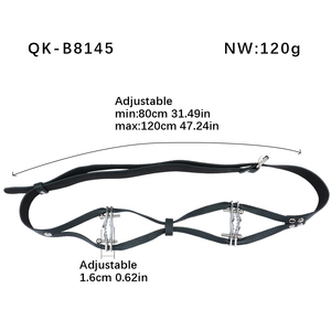 QKKQ調整可能な金属ニップルクランプスパイク付きノンピアスハーネスベルトボンデージアクセサリーBDSM拘束大人用おもちゃ - Product Image 2