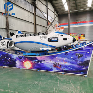 Manège Voiture Volante pour Adultes et Enfants - Équipement de Parc d'Attractions Extérieur avec Construction en Fibre de Verre et 7 Sièges - Product Image 5