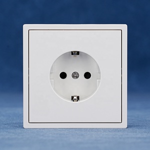 Colore personalizzazione disponibile linea di produzione interruttore e <span class=keywords><strong>presa</strong></span> di sicurezza bianco nero grigio oro grande bordo EU tedesco prese <span class=keywords><strong>a</strong></span> muro - Product Image 6