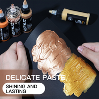 Peinture acrylique nacrée à séchage rapide en pot individuel de 60 ml – Pigment acrylique de haute qualité pour l'artisanat DIY