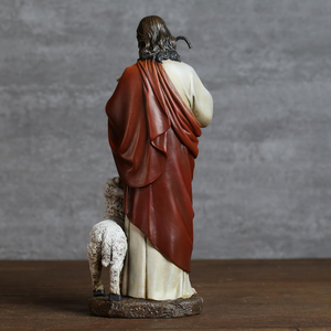 Estatua Religiosa de Jesucristo Pintada a Mano con Detalles Exquisitos, de Resina Fundida Sólida y Fibra de Vidrio, para Jardín, Iglesia u Hogar - Product Image 6