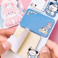 Nouveau bloc-notes autocollant portable Kawaii personnalisé pour étudiants Ensemble de notes autocollantes écologiques Fournitures d'écriture pour étudiants