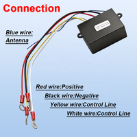 Kit de télécommande pour système domestique intelligent 250A 12V relais de treuil 4250X avec portée 10-50m IP67 ATV/UTV