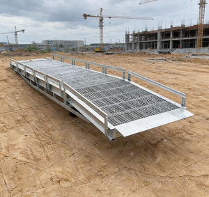 Grille en acier galvanisé très vendue pour rampes, grille de sol métallique durable, anti-corrosion, pour entrepôts, passerelles et rampes pour fauteuils roulants - Product Image 5