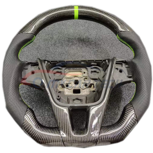 พวงมาลัยหุ้มหนังคาร์บอนไฟเบอร์สำหรับ <span class=keywords><strong>Volvo</strong></span> <span class=keywords><strong>Cx60</strong></span> XC60 XC40 - Product Image 2