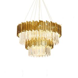 Modern European Vintage Luxury <b>Crystal</b> <b>Chandelier</b> Golden Decorative Hanging <b>Light</b> for Hotel Big Pendant <b>Lights</b> HM-C-8528 Decorat - Product Image 5