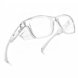 Lunettes de travail anti-buée transparentes de nouveau style Ansi Z87.1 lunettes de laboratoire de protection des yeux avec bouclier latéral