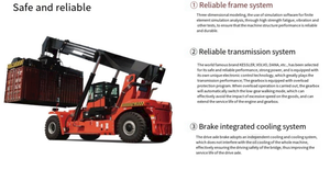 <span class=keywords><strong>Chariot</strong></span> <span class=keywords><strong>élévateur</strong></span> à conteneurs YCMG de 45 tonnes, équipement de manutention portuaire, <span class=keywords><strong>chariot</strong></span> <span class=keywords><strong>élévateur</strong></span> diesel de 45 000 kg avec moteur Cummins pour utilisation en terminal - Product Image 4