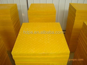 משטח HDPE זמני לכבישים והגנה על הקרקע, בגודל 4x8 רגל, בעוביים 12/15/18 מ\\\"מ, עבור בוץ, שלג וחול - Product Image 3