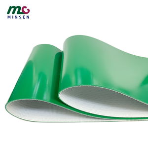 Prezzo all'ingrosso personalizzato a buon mercato 1mm-8mm verde piatto trasmissione nastro trasportatore in pvc verde - Product Image 2