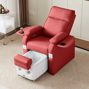 Sillón de Pedicura y Manicura Eléctrico Reclinable de Cuero Ajustable con Masaje, Tina sin Tuberías, Mueble de Spa para Pies para Salón de Uñas, Negro, China - Product Image 5