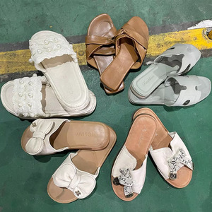 Sandalias Planas Casuales de Verano para Mujer, Diseño Sólido, Punta Abierta, Antideslizantes, Calzado de Segunda Mano, Liquidación al por Mayor - Product Image 3