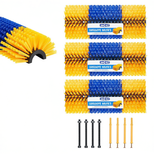 Set di 3 Spazzole Antiprurito per Bestiame, Spazzole per la Cura dei Cavalli di Medie Dimensioni, 17,1 Pollici, in Materiale PP, Colore Solido - Product Image 1