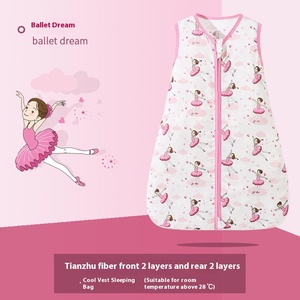 Edredón de fibra de algodón de bambú de doble capa para <span class=keywords><strong>el</strong></span> verano Saco de dormir neonatal a prueba de golpes <span class=keywords><strong>con</strong></span> cierre de botón - Product Image 6