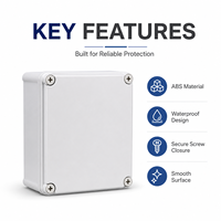 Boîtier de jonction étanche IP55 en ABS avec couvercle à vis pour câblage intérieur et extérieur - Description du produit
