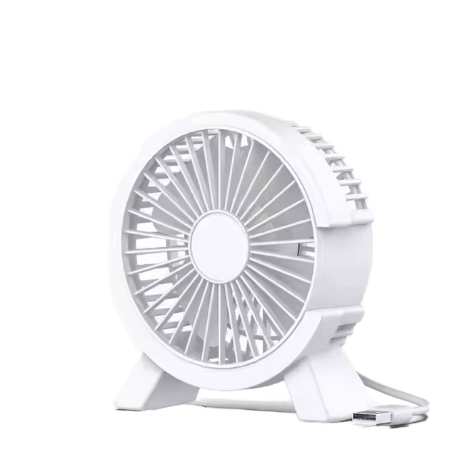 New Arrival Cheap Portable 2000mah Rechargeable Mini Handheld 3-speed Brushless Motor Fan USB Powered Foldable Household Use