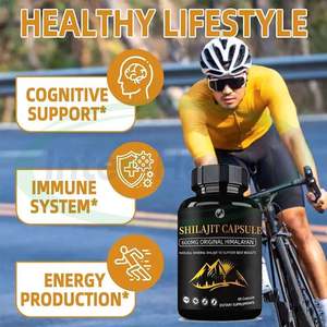 Cápsulas de Shilajit Puro Ausreson, Suplemento Energético Natural y Orgánico de Shilajit, Cápsulas de Shilajit del Himalaya de 10000 mg para Hombres - Product Image 3