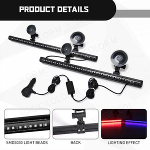 Luz LED Estroboscópica de Emergencia para Coche, Lámpara de Advertencia 2 en 1, 3030, Barra de Parabrisas SMD, <span class=keywords><strong>Asesor</strong></span> de Tráfico Automático, Accesorios de 12V-24V, 96 LED - Product Image 5