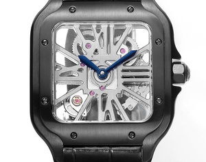 Montre mécanique automatique élégante et tendance avec bracelet à dégagement rapide et boîtier entièrement noir mat. - Product Image 3