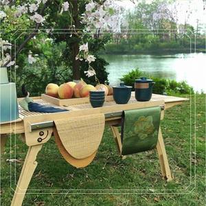 Mesa de Camping con Parrilla para Barbacoa, Plegable para Jardín, Parrilla de Carbón Plegable para Exteriores - Product Image 4