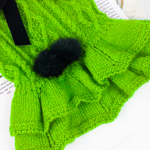 Suéter <span class=keywords><strong>para</strong></span> Perro de Lana y Algodón Suave, con Estampado Invernal y Lazo, Ecológico, <span class=keywords><strong>para</strong></span> Teddy y Bichón Frisé - Product Image 5