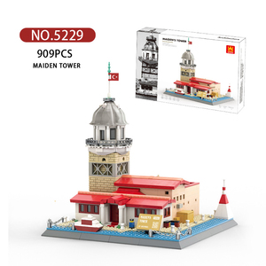 Set di Costruzioni <span class=keywords><strong>Torre</strong></span> della Vergine <span class=keywords><strong>Istanbul</strong></span> Turchia, Giocattolo Educativo in Plastica ABS, 909 Pezzi - Product Image 3