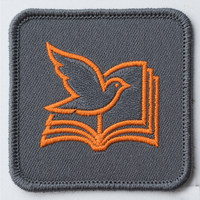 Logo personnalisé brodé 3D coeur et étoile patchs sergé thermocollant badges scolaires pour vêtements/t-shirts/chapeaux pour Velcro Compatible