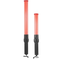Bastón de Seguridad de Tráfico, luz de advertencia, luz estroboscópica LED telescópica, 42CM, 54CM